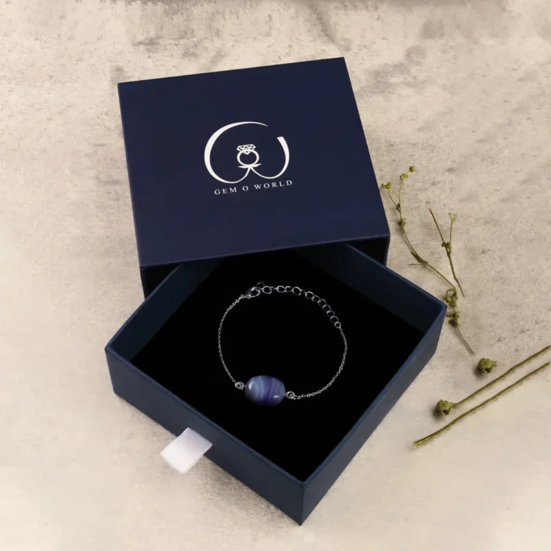 Large Purple Striped Agate