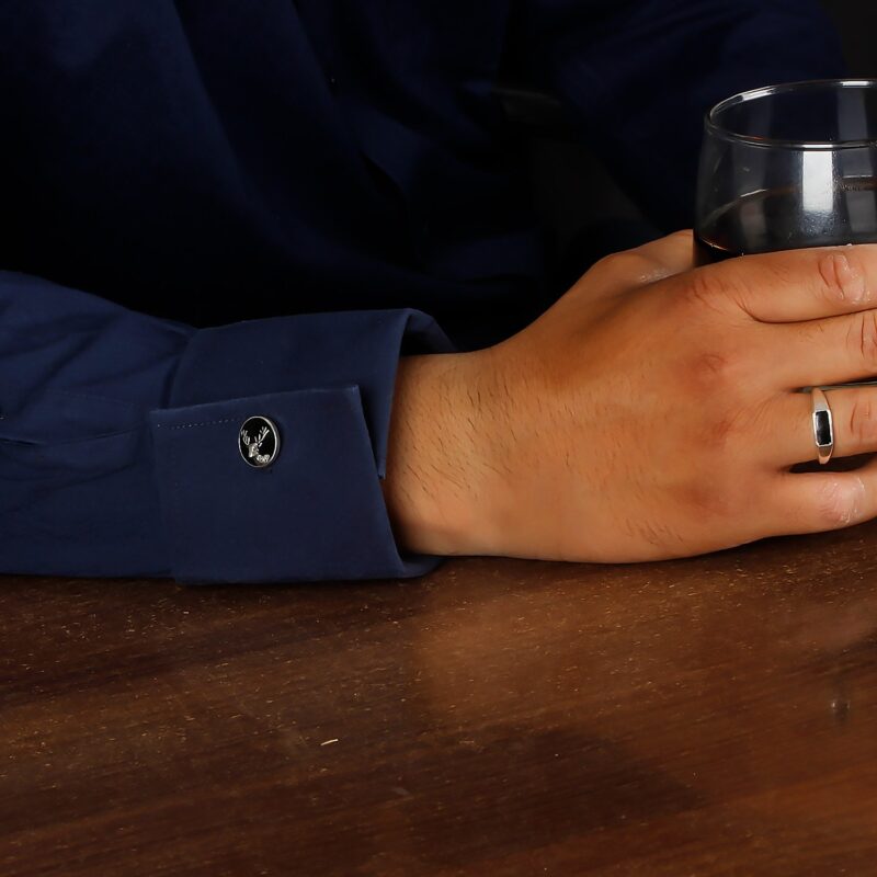 Reindeer Enamel Cufflinks Collection – Elevate Your Style