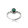 Oval Emerald Stone Ring : Timeless Beauty in Elegant Design - Image 2