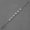 Rainbow Moonstone Vintage Look Silver Bracelet - Image 2