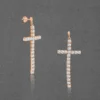 Elegant Grace: Cross Long Drop Earrings - Image 2