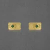 Classic Statement Cufflink Studded With Emerald - Image 4