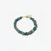 Emerald Chip Bracelet 925 Silver Gold Plated May Birthstone - Image 4