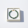 Emerald Chip Bracelet 925 Silver Gold Plated May Birthstone - Image 5