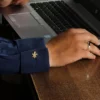 Fleur De Lis Symbol Cufflink - Image 3