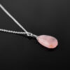 Rose Quartz Gemstone Jewelry in 925 Sterling Silver White Rhodium Plated - Image 8