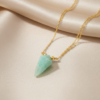 Amazonite Necklace 925 Silver Gold Plated Virgo - Image 10