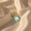 Amazonite Necklace 925 Silver Gold Plated Virgo - Image 8