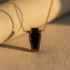 Black Onyx Coffin Pendant Necklace Scorpio - Image 4