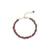 Garnet Bracelet 925 Silver Gold Plated January Birthstone