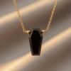Black Onyx Coffin Pendant Necklace Scorpio - Image 5