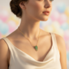 Amazonite Necklace 925 Silver Gold Plated Virgo - Image 4