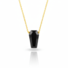Black Onyx Coffin Pendant Necklace Scorpio