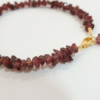 Garnet Bracelet 925 Silver Gold Plated January Birthstone - Image 8