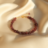 Garnet Bracelet 925 Silver Gold Plated January Birthstone - Image 6