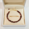 Garnet Bracelet 925 Silver Gold Plated January Birthstone - Image 2