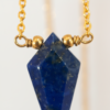 Lapis Lazuli Kite Pendant Necklace 925 Silver Gold Plated Sagittarius - Image 4