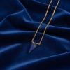 Lapis Lazuli Kite Pendant Necklace 925 Silver Gold Plated Sagittarius - Image 7