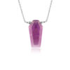 Pink Amethyst Coffin Necklace 925 Silver Virgo Birthstone - Image 2