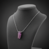Pink Amethyst Coffin Necklace 925 Silver Virgo Birthstone - Image 4