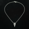 Clear Quartz Crystal kite Necklace 925 Silver April Birthstone - Image 2