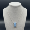 Blue Opal Pendant Necklace 925 Sterling Silver White Rhodium Plated October Jewelry - Image 18