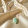 Amazonite Point Pendant Gold Chain Necklace Virgo Stone - Image 4