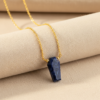 Lapis Lazuli Coffin Necklace 925 Silver Gold Filled Virgo - Image 7