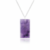 Amethyst Necklace 925 Silver Rhodium Feb Birthstone - Image 10