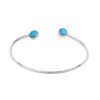 Two-Faced With Stone Design Bangle