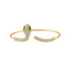Python Snake Style Silver Bangle For Women - Image 3