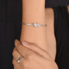 Silver Butterfly Bangle For Her - Image 4