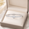 Silver Heart Bangle And Rings - Image 9