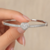 Silver Heart Bangle And Rings - Image 11