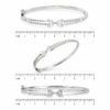 Silver Bangle Heart Shape Stone For Her - Image 8
