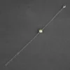 Nothing More Subtle White Pearl Rhodium Plated Bracelet - Image 2