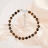 Tiger Eye Stone Beaded Bracelet ? Adjustable Natural Gemstone Bracelet for Men & Women | Friendship Day Gift - Image 3