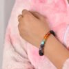 7 Chakra Natural Gemstone Beads Stretch Bracelet - Image 4