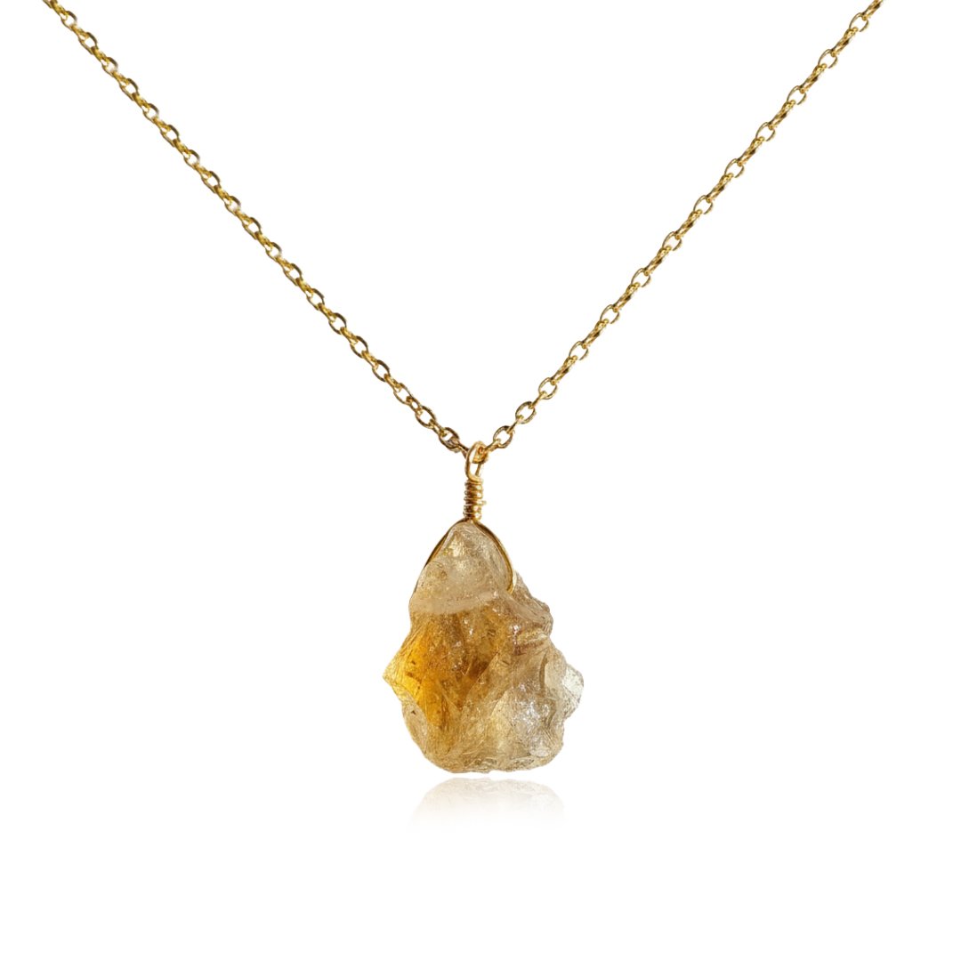 Beige-Cream-Minimalist-New-Fashion-Arrival-Instagram-Post-1.jpg Raw Citrine Crystal Necklace Gold Plated November Birthstone - Image 1
