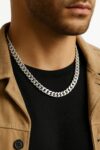Silver-Plated Curb Chain for Men & Women ? Classic Design - Image 3