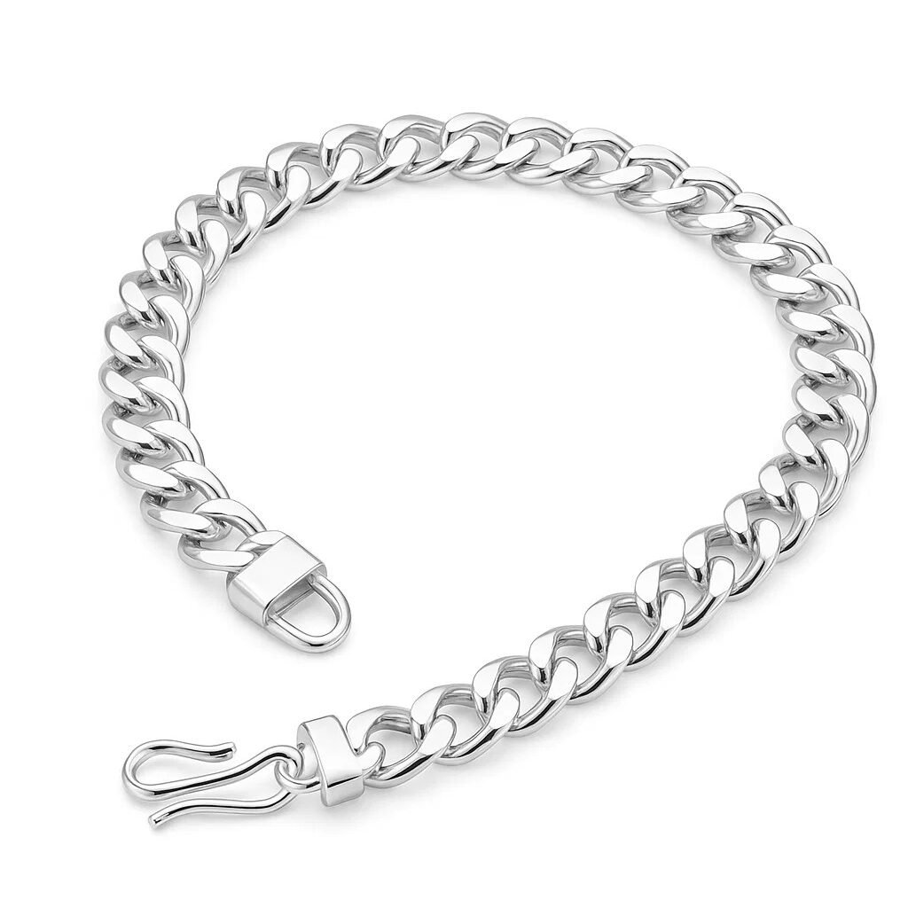 CH59-e1752565304670.jpeg Silver-Plated Curb Chain for Men & Women ? Classic Design - Image 1