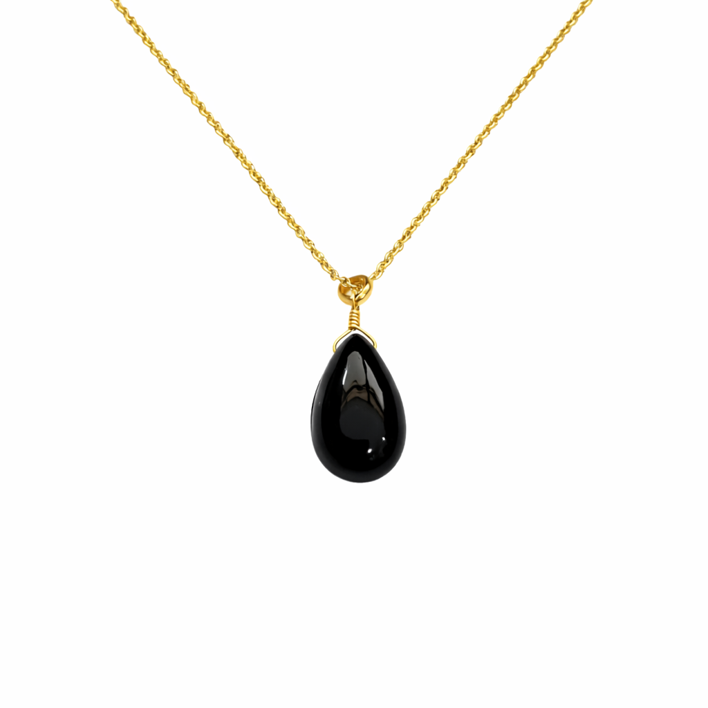 ChatGPT Image Feb 26, 2026, 11_43_35 AM Black Onyx Pendant Necklace 925 Silver Gold Plated Capricorn - Image 1