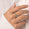 American Diamond Jewelry Artisan Craftsmanship and Cultural Elegance | Hypoallergenic Ring for Her Intriguing Style | Birthday Valentine Gift For Women - Image 2
