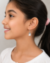 Festive Snowman Dangling Earrings - Sterling Silver with Enamel Accents - Image 2