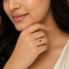Flower Wrap Ruby Silver Ring For Her : Timeless Beauty and Radiant Sophistication | 925 Sterling Silver Jewelry For Women - Image 2