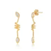 American Diamond Gold Earrings - Image 5