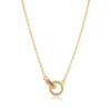 Modern Minimalist Gold Pendant Necklace - Image 3