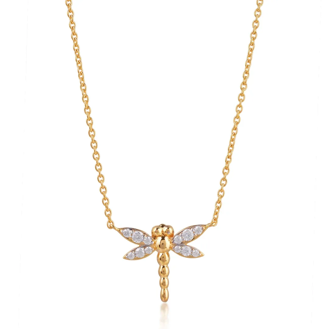 DCS_6961.webp Nature-Inspired Dragonfly Design Pendant Necklace - Image 1