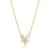 Elegant Gold-Plated Pendant Necklace with Sparkling Crystal Accents