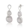 925 Sterling Silver Rose Quartz Dangle Earrings | Elegant Design with Natural  Gemstone